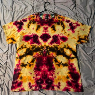 X-Large Reversed Dyed Black tee with Spine